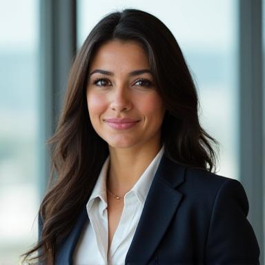 Retrato profesional de Elena Torres, Asociada